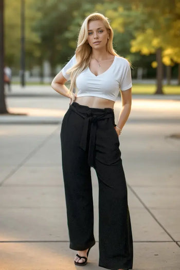 Chic Casual - Wide Leg Pants Boutique Simplified