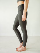 Grey Microstripe Yoga Pants Colorado Threads Clothing