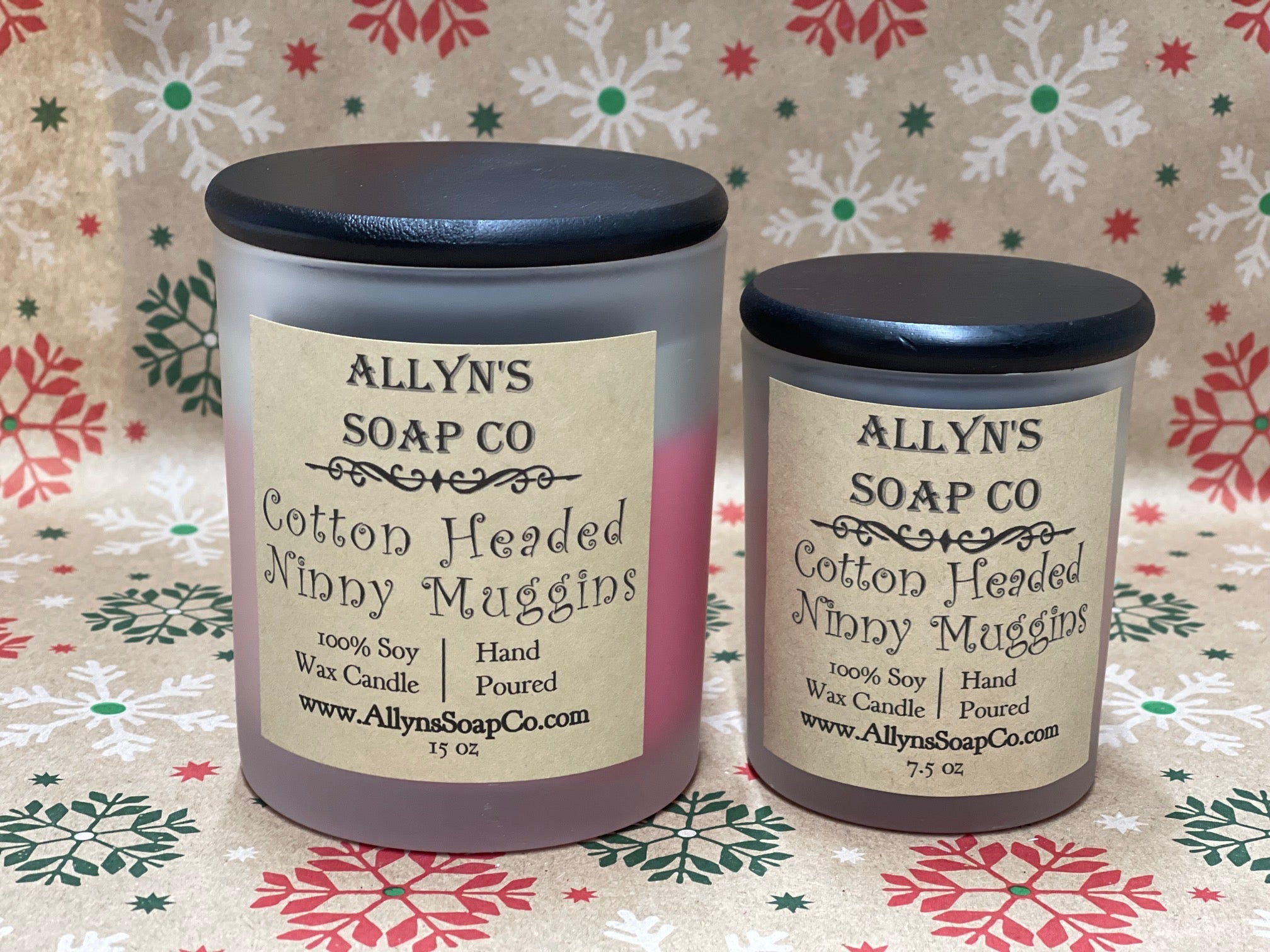 Cotton Headed Ninny Muggins Soy wax Candle Allyn's Soap Co