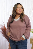 Cover Me In Mauve- Waffle Knit Boutique Simplified