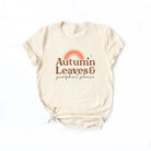 Autumn Leaves Rainbow | Short Sleeve Crew Neck Olive and Ivory Retail