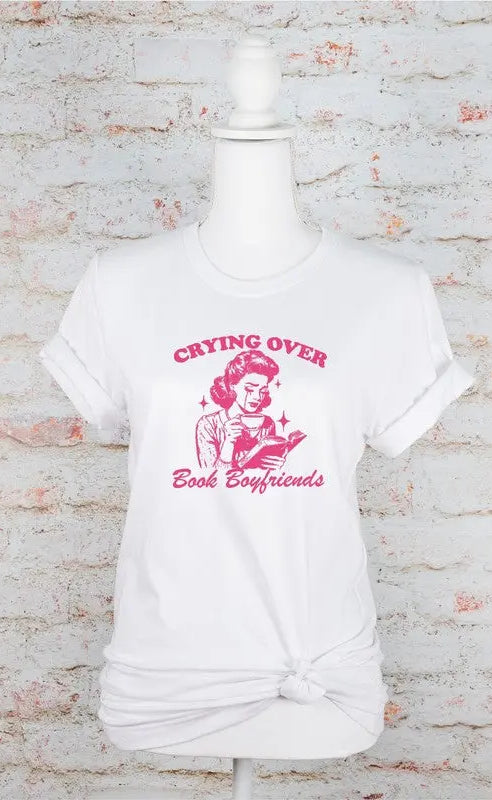 Crying over Book Boyfriends Graphic Tee Ocean and 7th