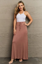 Culture Code For The Day Flare Maxi Skirt in Black Culture Code