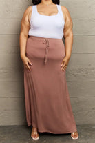 Culture Code For The Day Flare Maxi Skirt in Black Culture Code