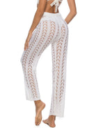 Cutout Drawstring High Waist Swim Pants Trendsi