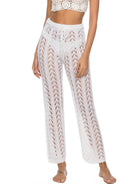 Cutout Drawstring High Waist Swim Pants Trendsi