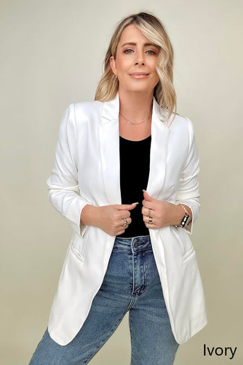 Zenana Classic Blazer Kiwidrop