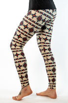 Oatmeal Aztec Yoga Pants *FINAL SALE* Colorado Threads Clothing