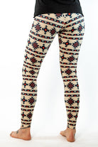 Oatmeal Aztec Yoga Pants *FINAL SALE* Colorado Threads Clothing