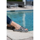 Ready to Ship | Gray Leopard Insanely Comfy -Beach or Casual Slides JuliaRoseWholesale