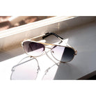 Ready to Ship  | The Alex Gold/Gray- High Quality Unisex Aviator Sunglasses* JuliaRoseWholesale