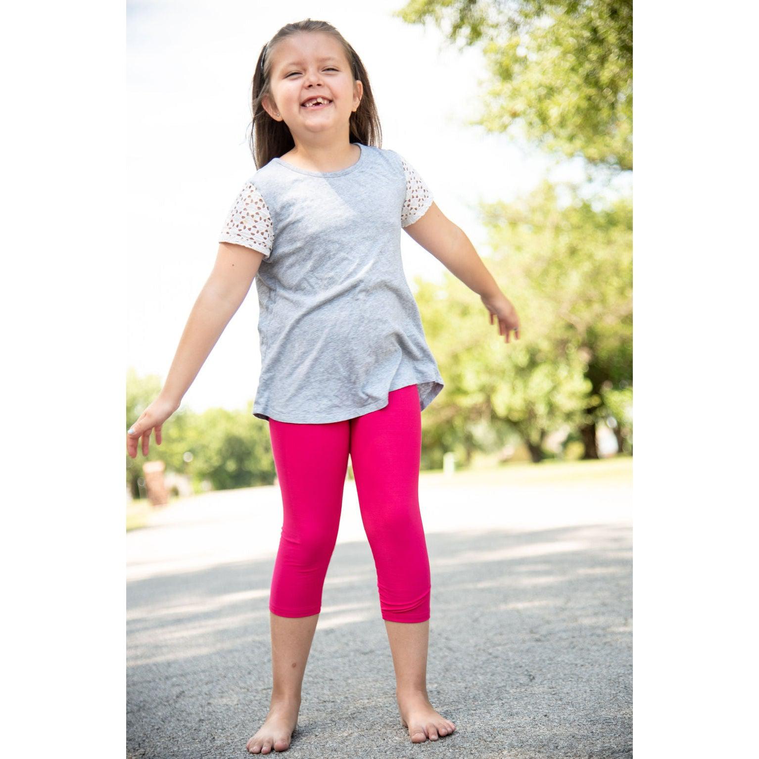 Hot Pink CAPRI Collection Luxe Leggings Julia Rose