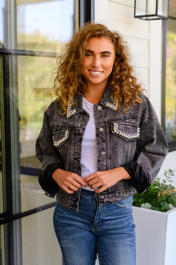 Denim And Pearls Denim Jacket Ave Shops