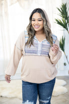 Digital Vibing Taupe Hoodie Boutique Simplified