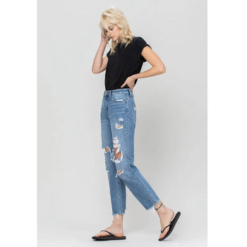 Distressed Mom Jeans |   |  Casual Chic Boutique