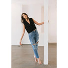 Distressed Mom Jeans |   |  Casual Chic Boutique