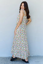 Doublju In The Garden Ruffle Floral Maxi Dress in Natural Rose Trendsi