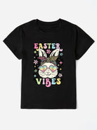 EASTER VIBES Round Neck Short Sleeve T-Shirt Trendsi