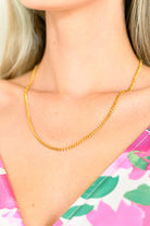 Eagerly Waiting Gold Plated Chain Necklace Ave Shops