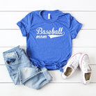 Baseball Mom | Short Sleeve Crew Neck Olive and Ivory Retail