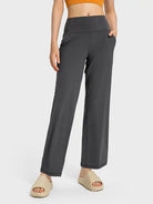 Ella Active Pants with Pockets |  Charcoal-12 |  Casual Chic Boutique