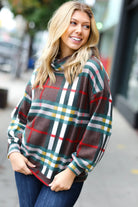 Embrace The Joy Multicolor Plaid Turtleneck Sweater CY Fashion