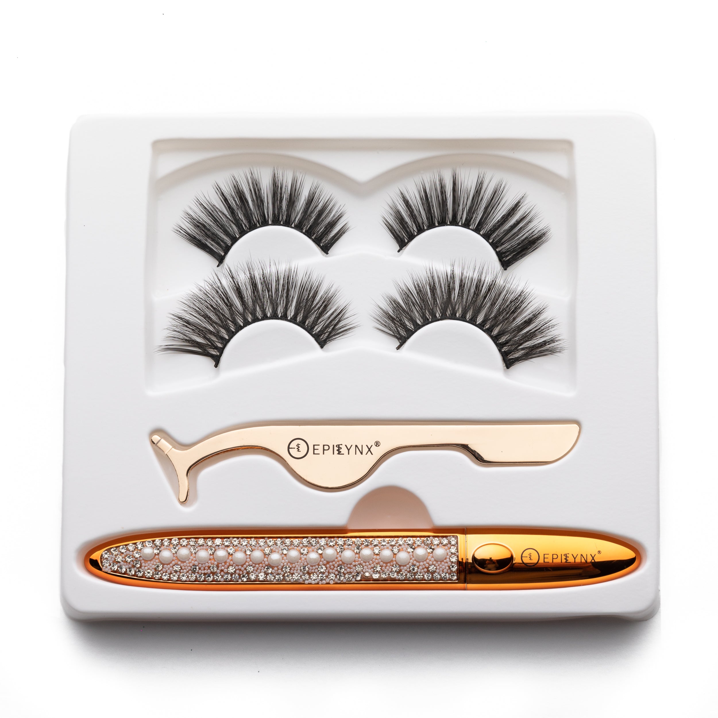 Natural False Eyelashes - No Glue Black Eyeliner and Lashes Kit EpiLynx