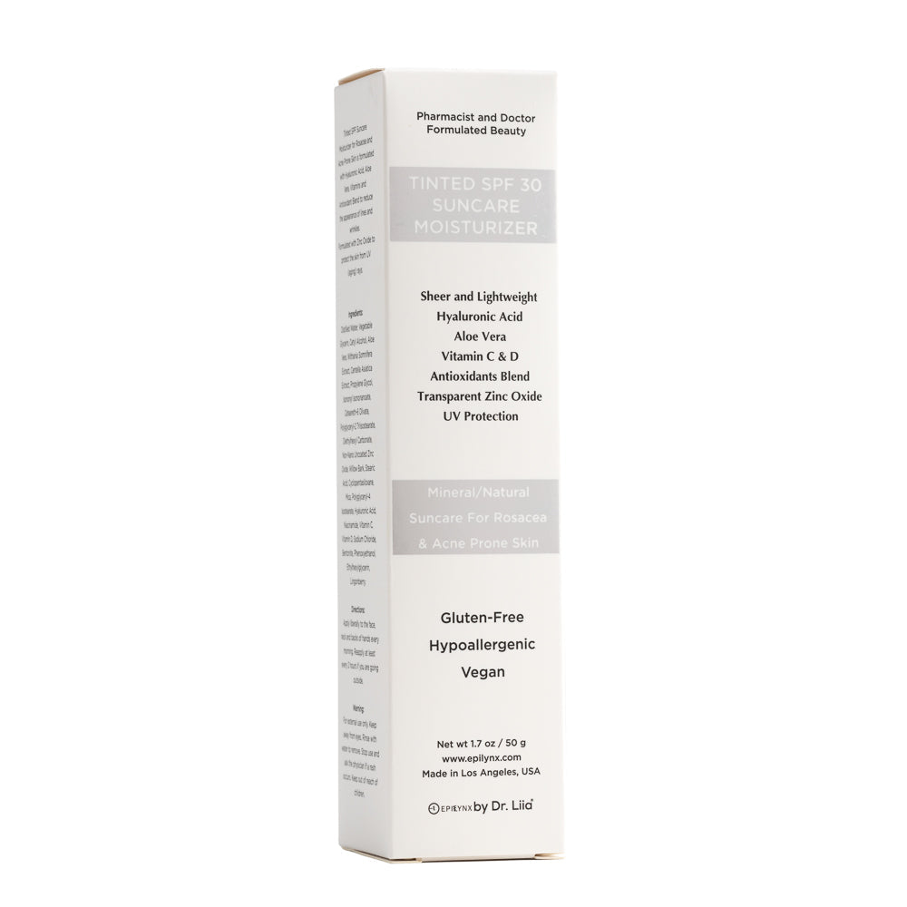 Tinted, Dewy Moisturizer for Sensitive Skin & Suncare with SPF 30 EpiLynx