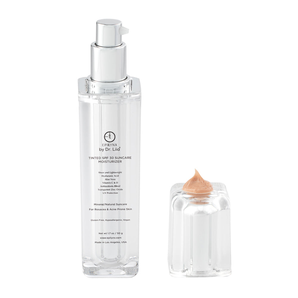 Tinted, Dewy Moisturizer for Sensitive Skin & Suncare with SPF 30 EpiLynx