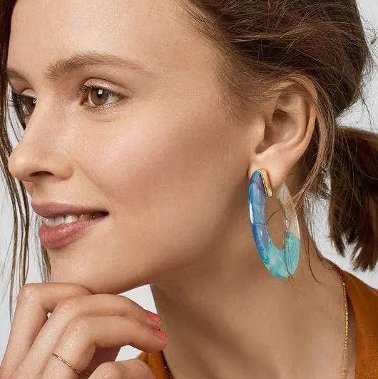 Eva -Blue Earrings |   |  Casual Chic Boutique
