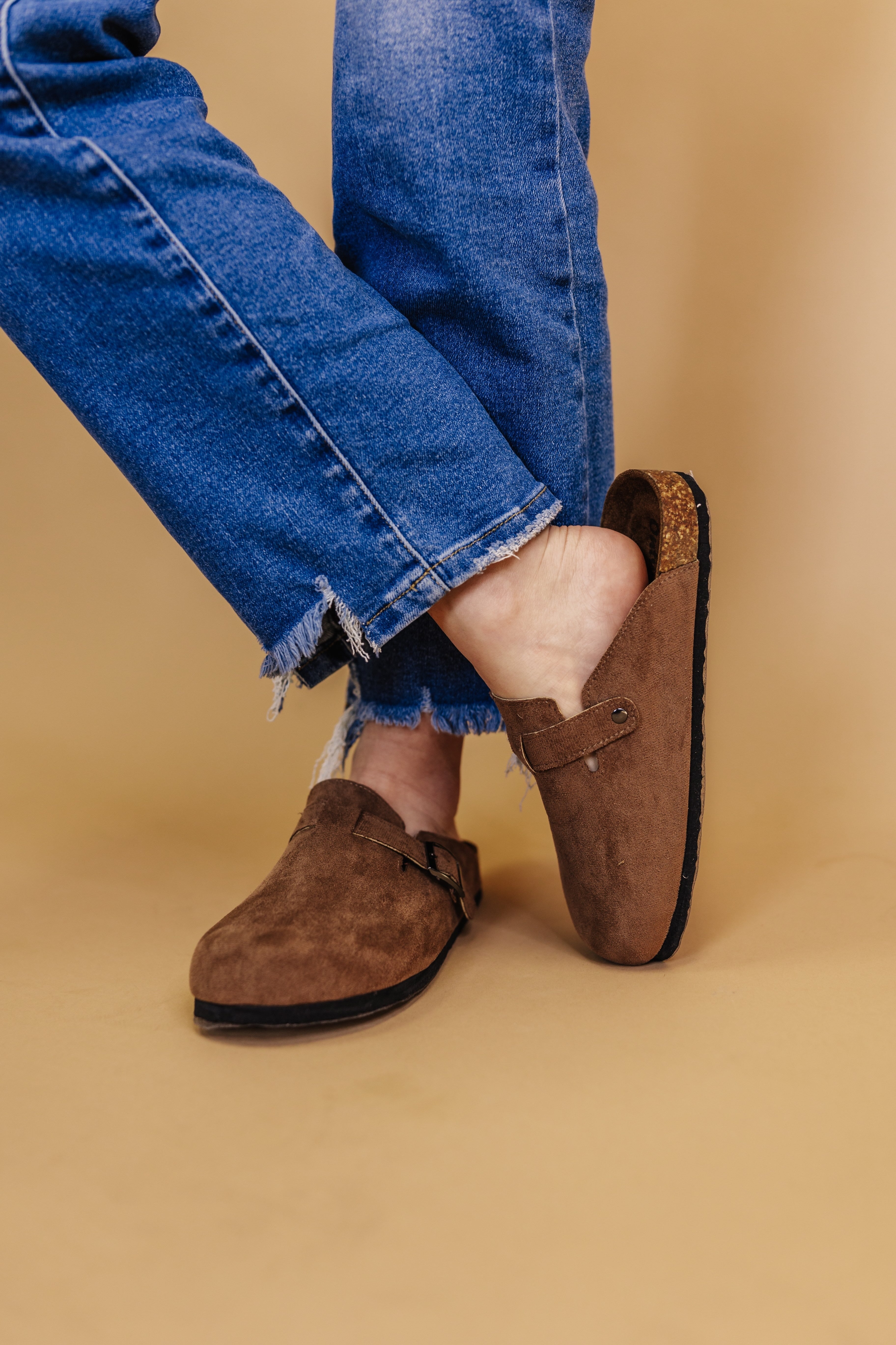 Brianna Suede Clog Bliss Dropship