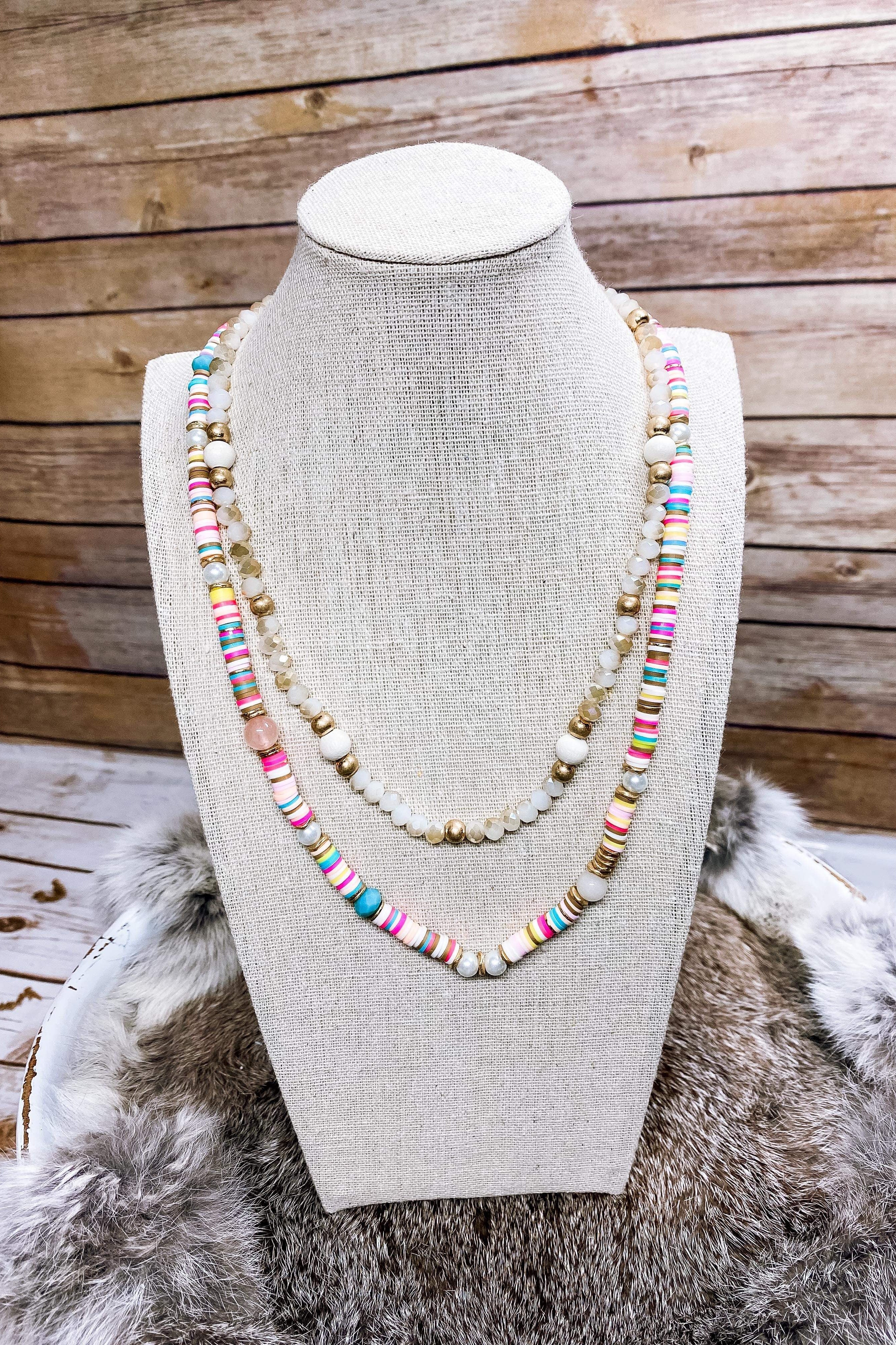 Colorful Beaded Stacked Necklace Bliss Dropship