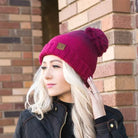 Fade To Burgundy C.C. Beanie Accessories Boutique Simplified