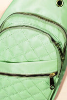 Fame Multi-Layer Zipper Crossbody Bag Trendsi