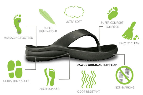 Women's Flip Flops DAWGS USA