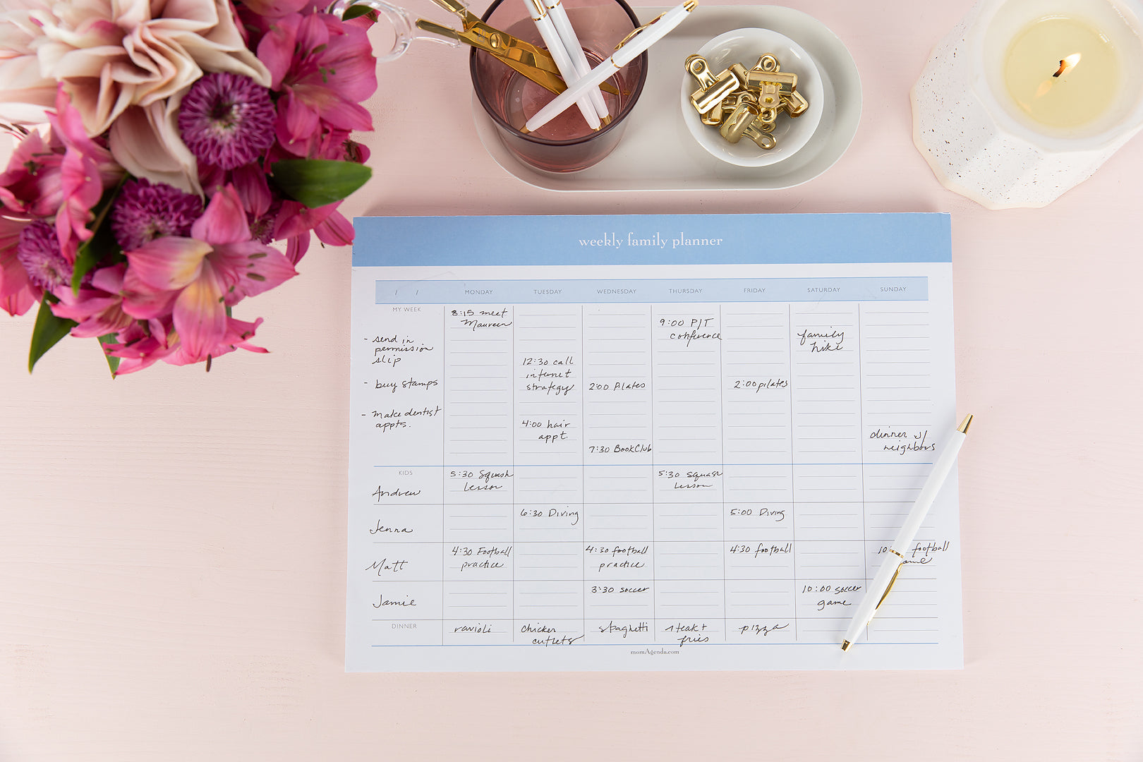 Weekly Family Planner Pad momAgenda