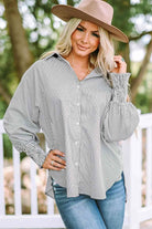 Fernanda Lantern Sleeve Shirt |   |  Casual Chic Boutique