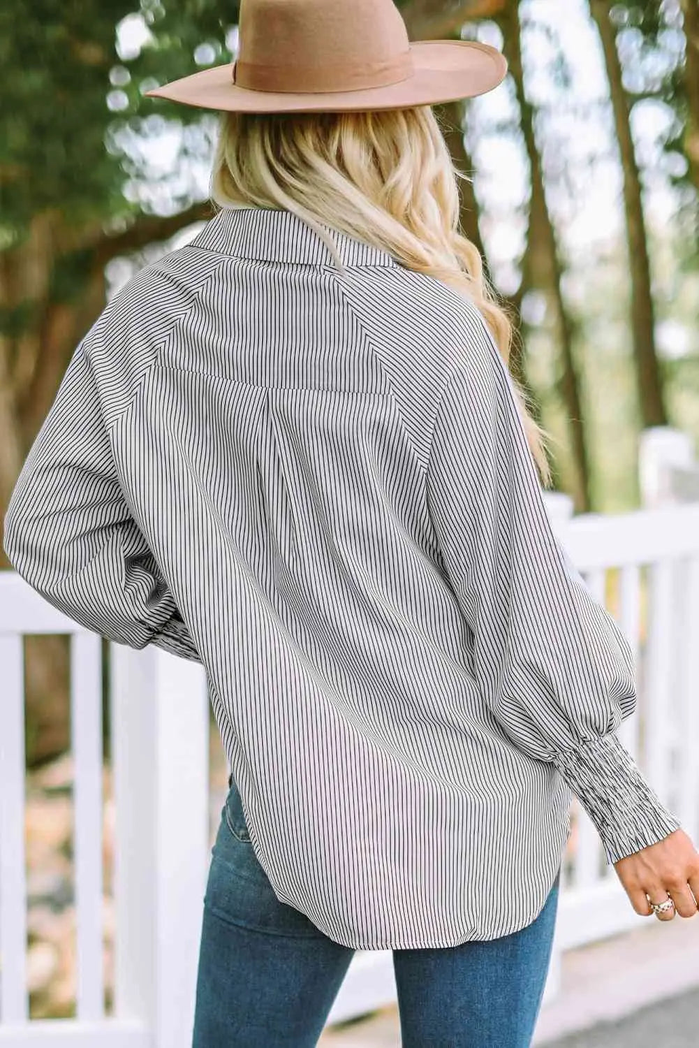 Fernanda Lantern Sleeve Shirt |   |  Casual Chic Boutique