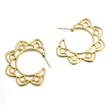 Flora -Gold Earrings |   |  Casual Chic Boutique