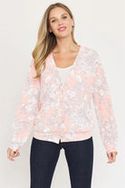 Floral Button Drop Shoulder Cardigan EG fashion