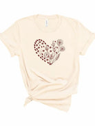 Floral Wildflower Heart Graphic Tee Ocean and 7th