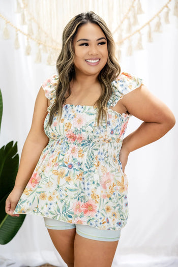 Floral Wonder Sleeveless Top Boutique Simplified