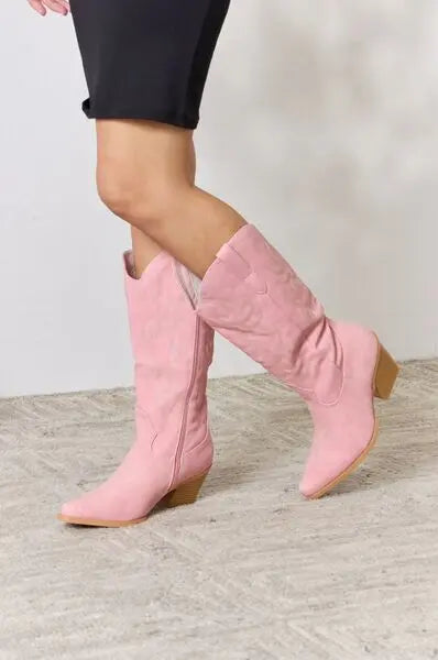 Forever Link Knee High Cowboy Boots Trendsi