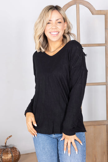 Forever Young Long Sleeve - Black Boutique Simplified