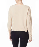 GARMENT DYE FRENCH TERRY CROP LONG SLEEVE Fabina