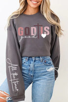 God Is Good Christian Graphic Fleece Sweatshirts Color Bear