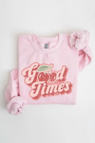 Good Times Cherry Fruit Graphic Fleece Sweatshirts Color Bear