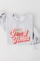 Good Times Cherry Fruit Graphic Fleece Sweatshirts Color Bear