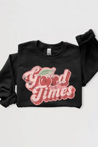 Good Times Cherry Fruit Graphic Fleece Sweatshirts Color Bear