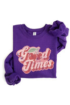 Good Times Cherry Fruit Graphic Fleece Sweatshirts Color Bear